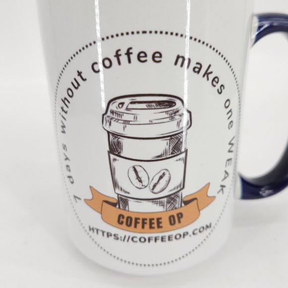 Coffee Op Exquisite 15 oz Coffee Mug Premium Porcelain + Free Gourmet coffee - Picture 12 of 16